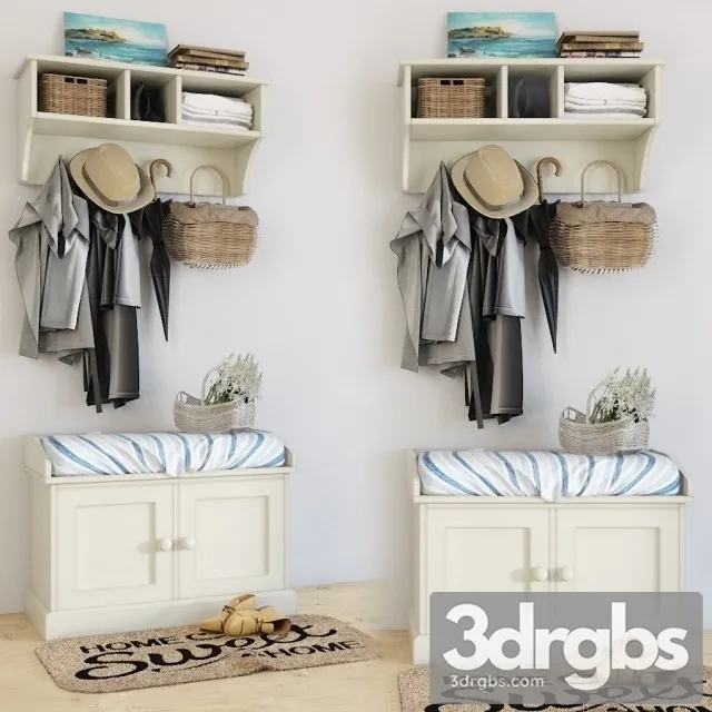 Clothes Suite For Anteroom 3D Model Download