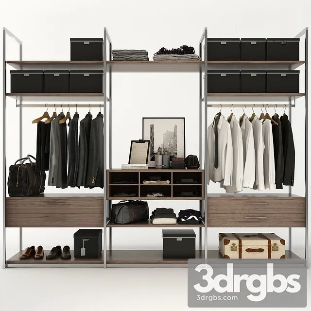 Clothes Wardrobe 08 3D Model Download