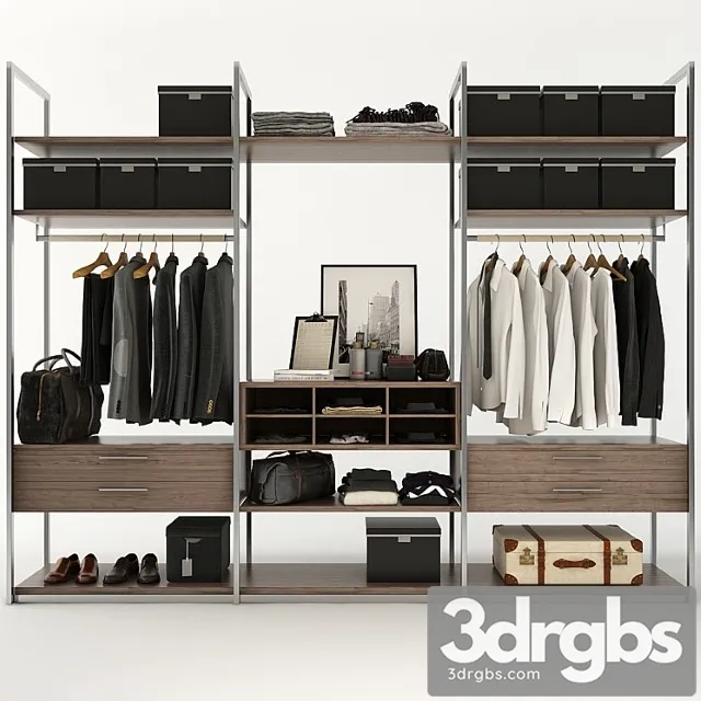 Clothes Wardrobe 08 3D Model Download