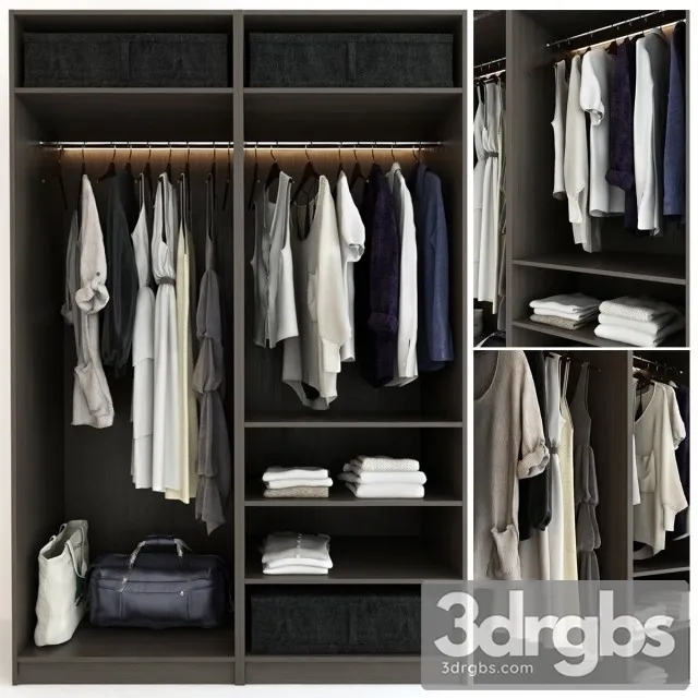 Clothes Wardrobe 3D Model Download