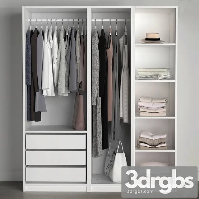 Clothes Wardrobe 3D Model Download
