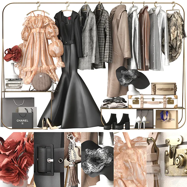 Clothes_Set_2 3D Model Free Download