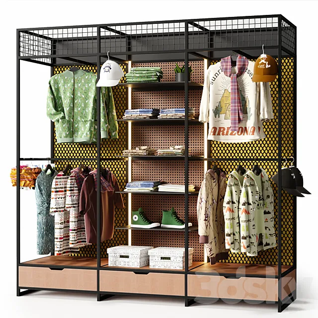 clothesstore hanger 14 3D Model
