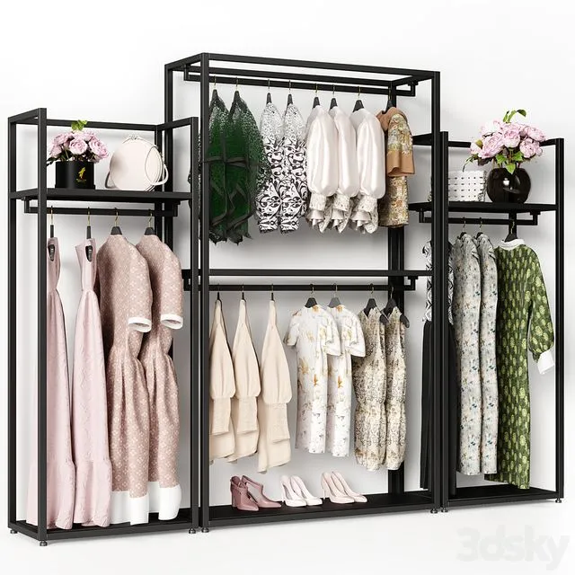 clothesstore hanger 4 3D Model