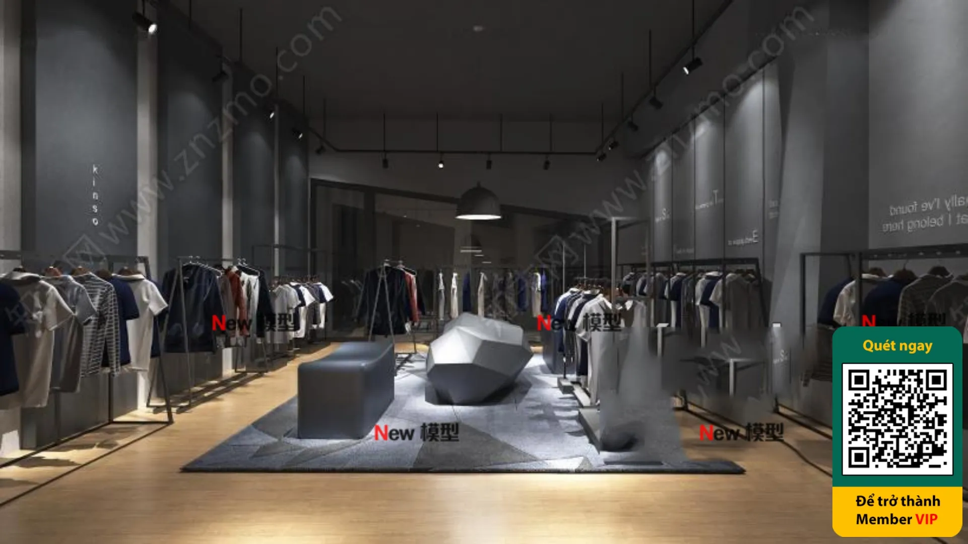 CLOTHING STORE – VRAY / CORONA – 3D MODEL – 6272