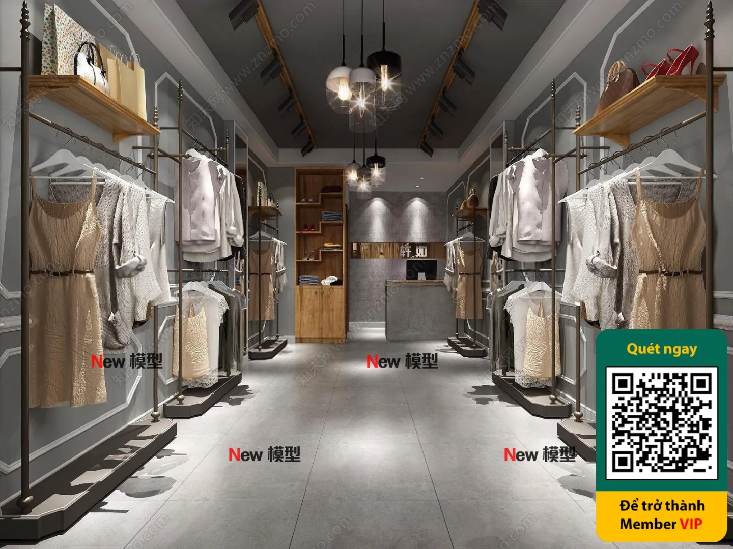 CLOTHING STORE – VRAY / CORONA – 3D MODEL – 6279