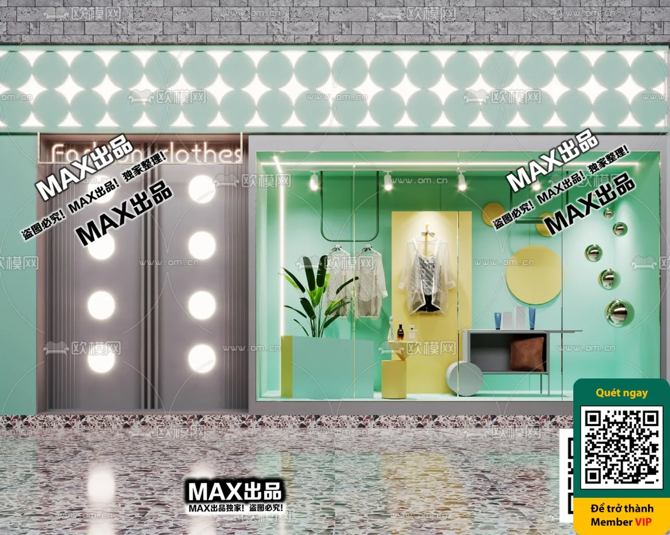 CLOTHING STORE – VRAY / CORONA – 3D MODEL – 6285