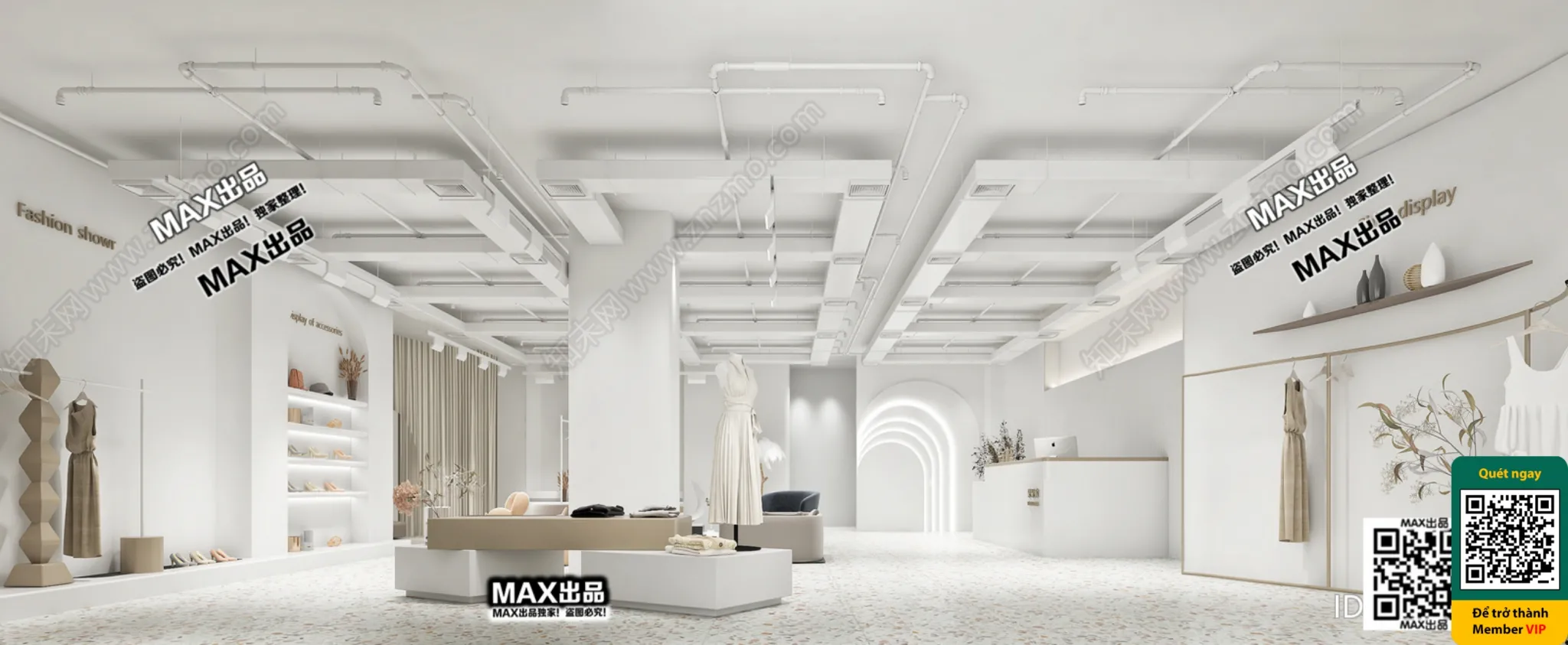 CLOTHING STORE – VRAY / CORONA – 3D MODEL – 6286