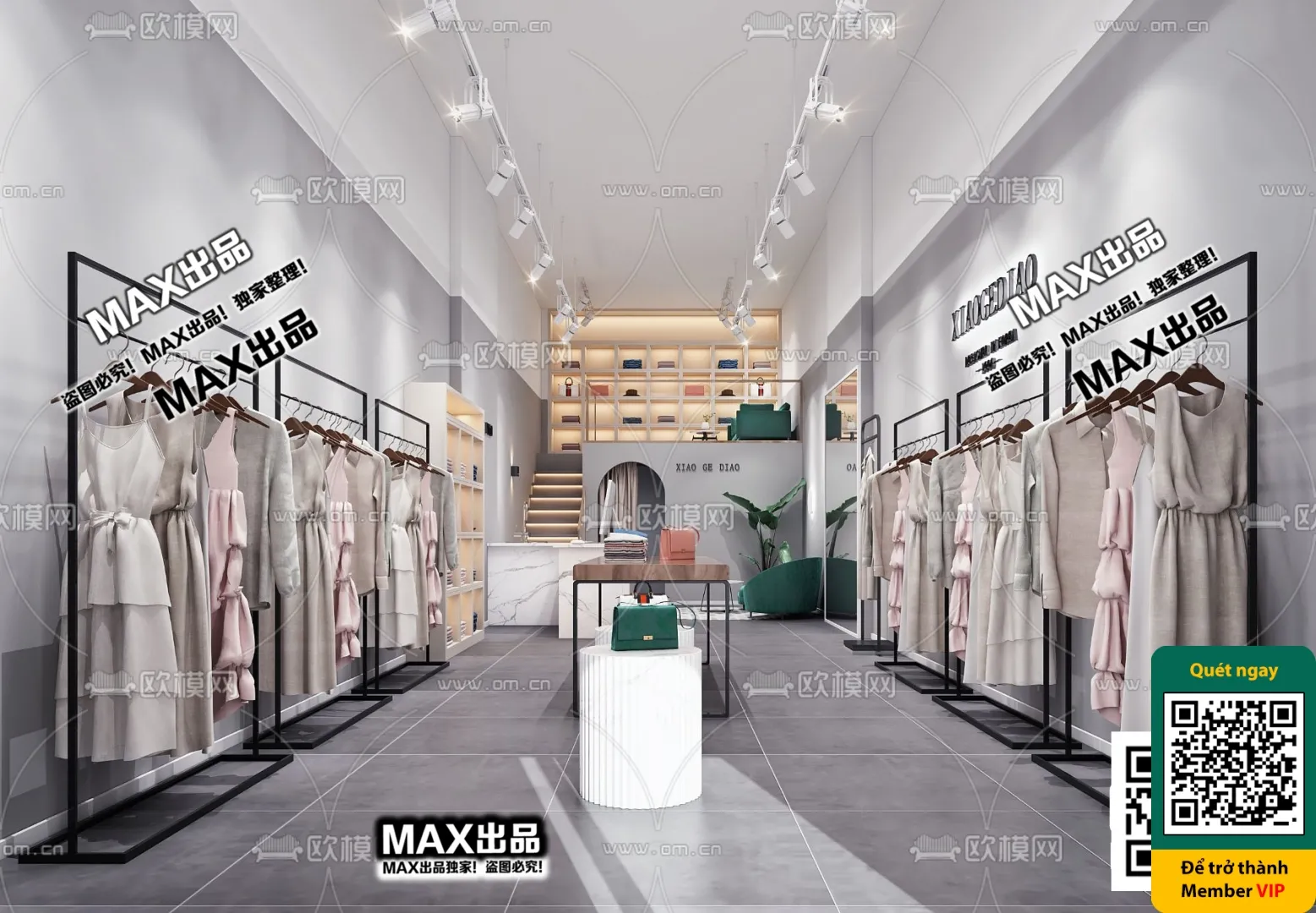 CLOTHING STORE – VRAY / CORONA – 3D MODEL – 6287