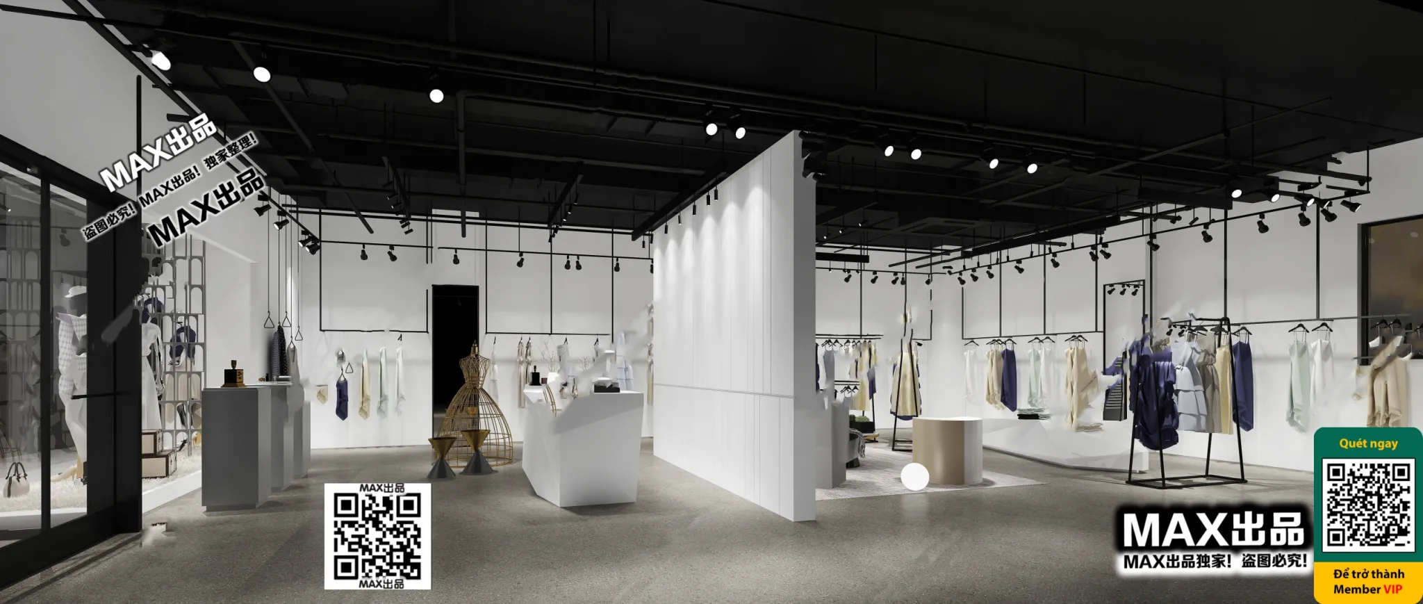 CLOTHING STORE – VRAY / CORONA – 3D MODEL – 6300