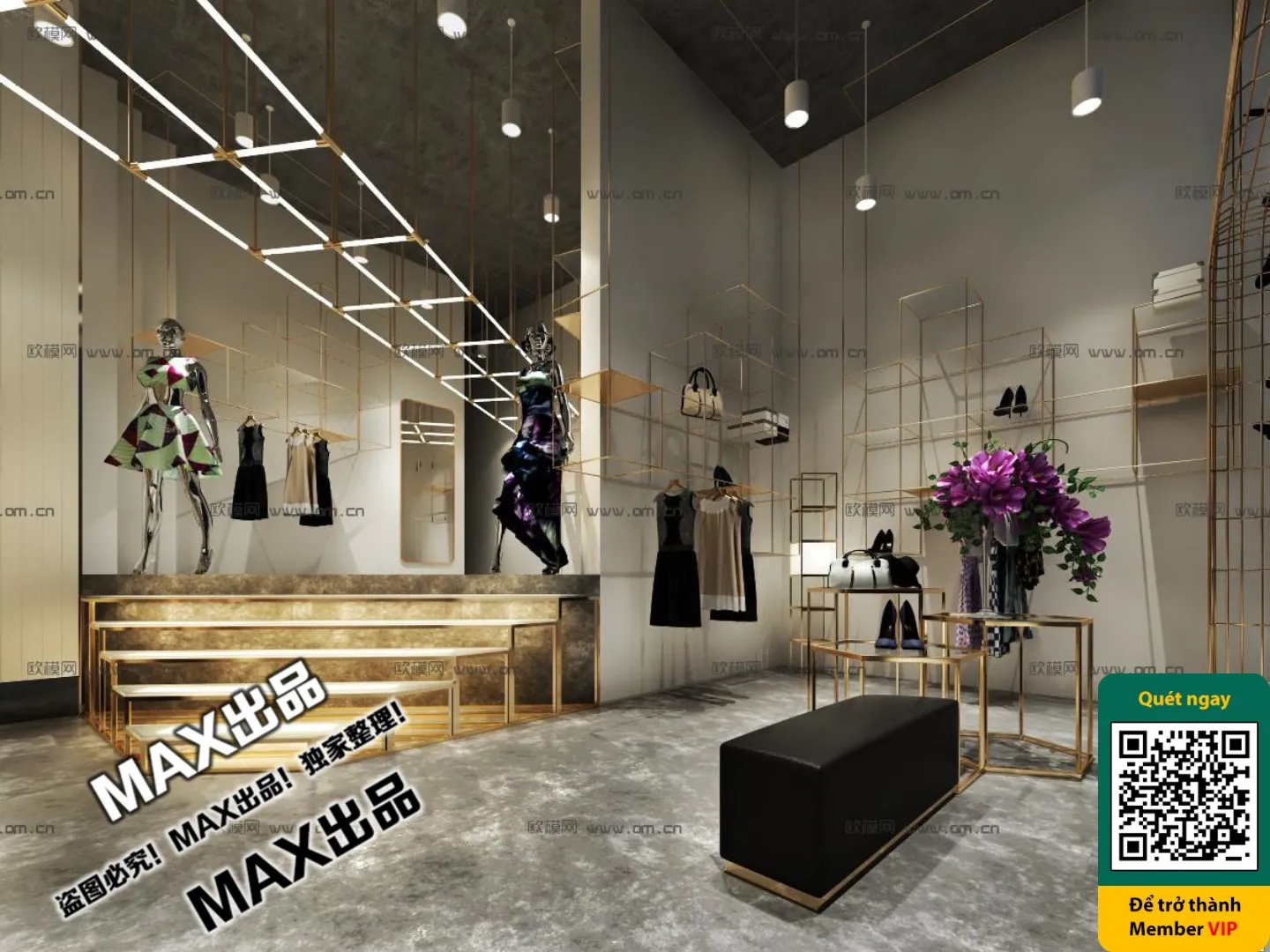 CLOTHING STORE – VRAY / CORONA – 3D MODEL – 6322