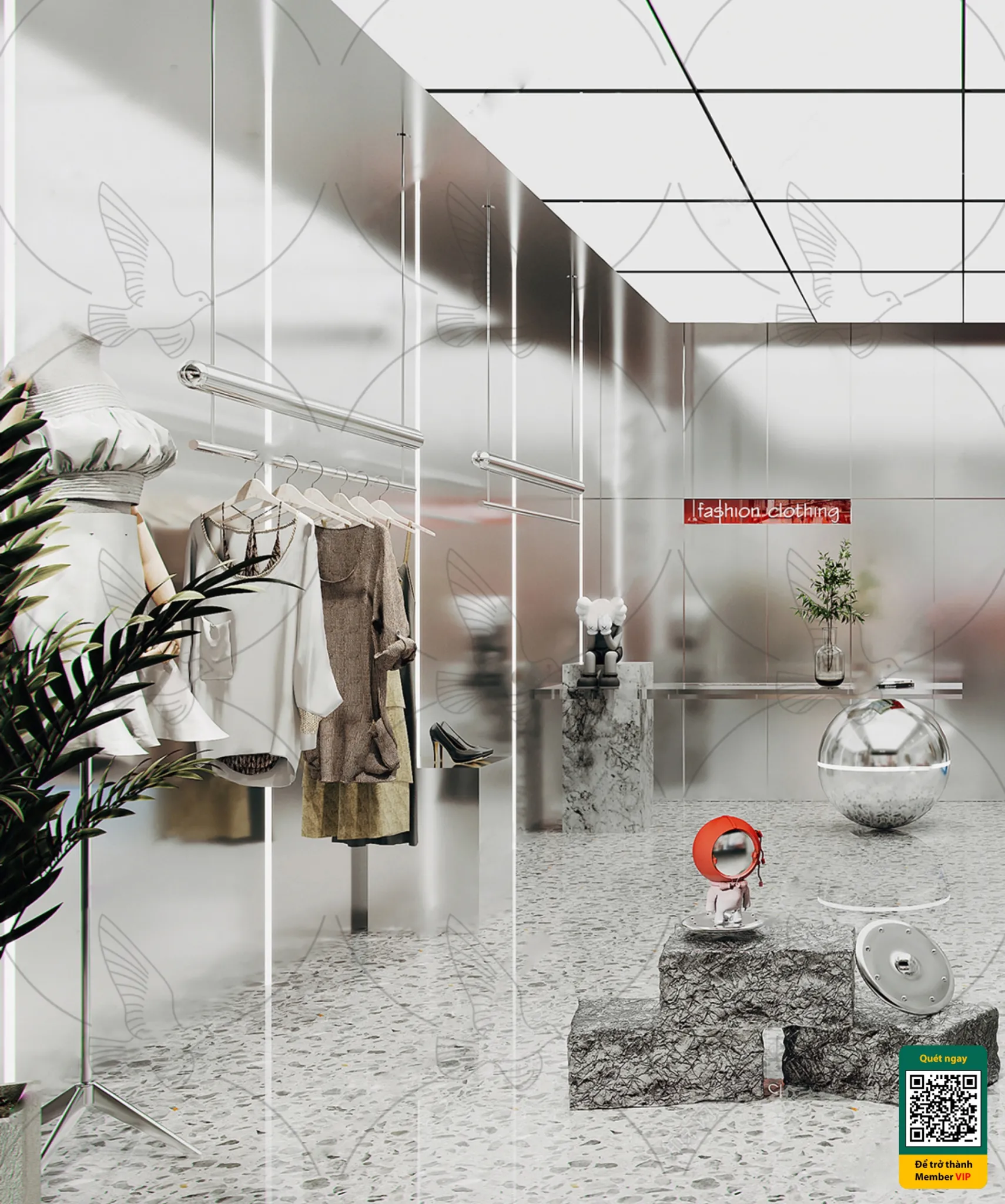 CLOTHING STORE – VRAY / CORONA – 3D MODEL – 6745