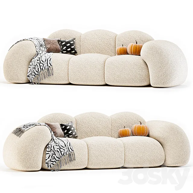 Cloud Shaped Sofa 3D Model Cloud Shaped Sofa 3D Model