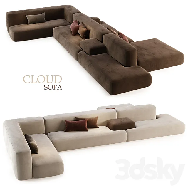 Cloud Sofa BY Lemamobili 3DModel Cloud Sofa BY Lemamobili 3DModel