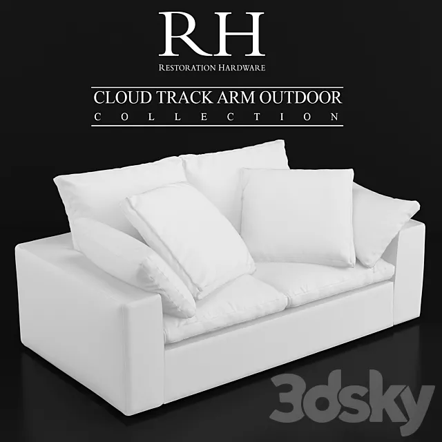 CLOUD TRACK ARM OUTDOOR sofa 3DModel CLOUD TRACK ARM OUTDOOR sofa 3DModel