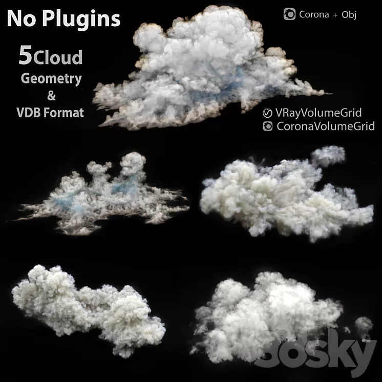 clouds – 3D Volumetric cloud 3D Model
