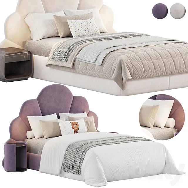 Cloudy Bed by The Highwall 3D Model Cloudy Bed by The Highwall 3D Model