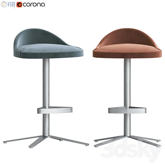 Clover Stool Cumberland 3DModel Clover Stool Cumberland 3DModel