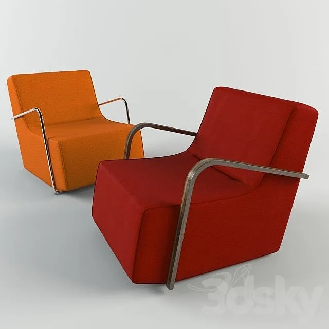 club armchair 3D Model club armchair 3D Model