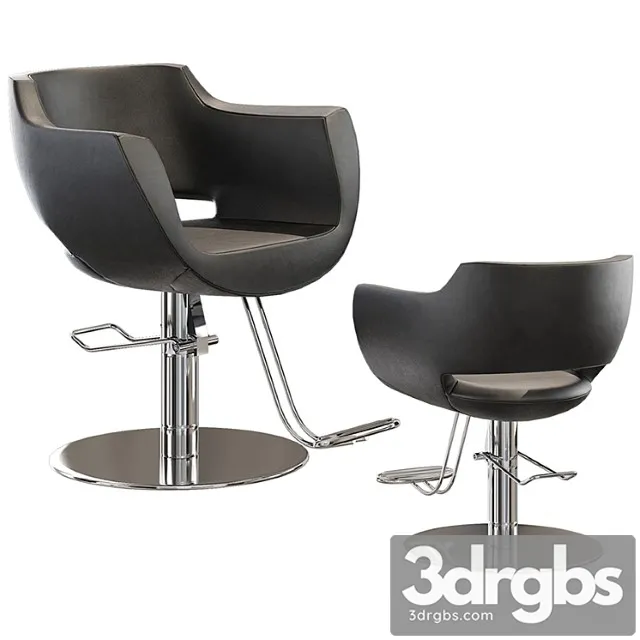 Clust full color roto styling salon chair 3D Model Download