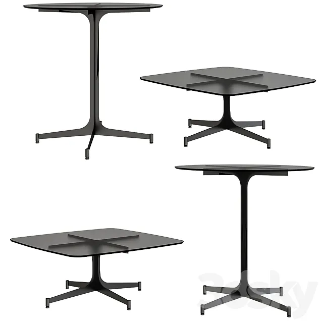 Clyfford Minotti coffee tables 3D Model Clyfford Minotti coffee tables 3D Model