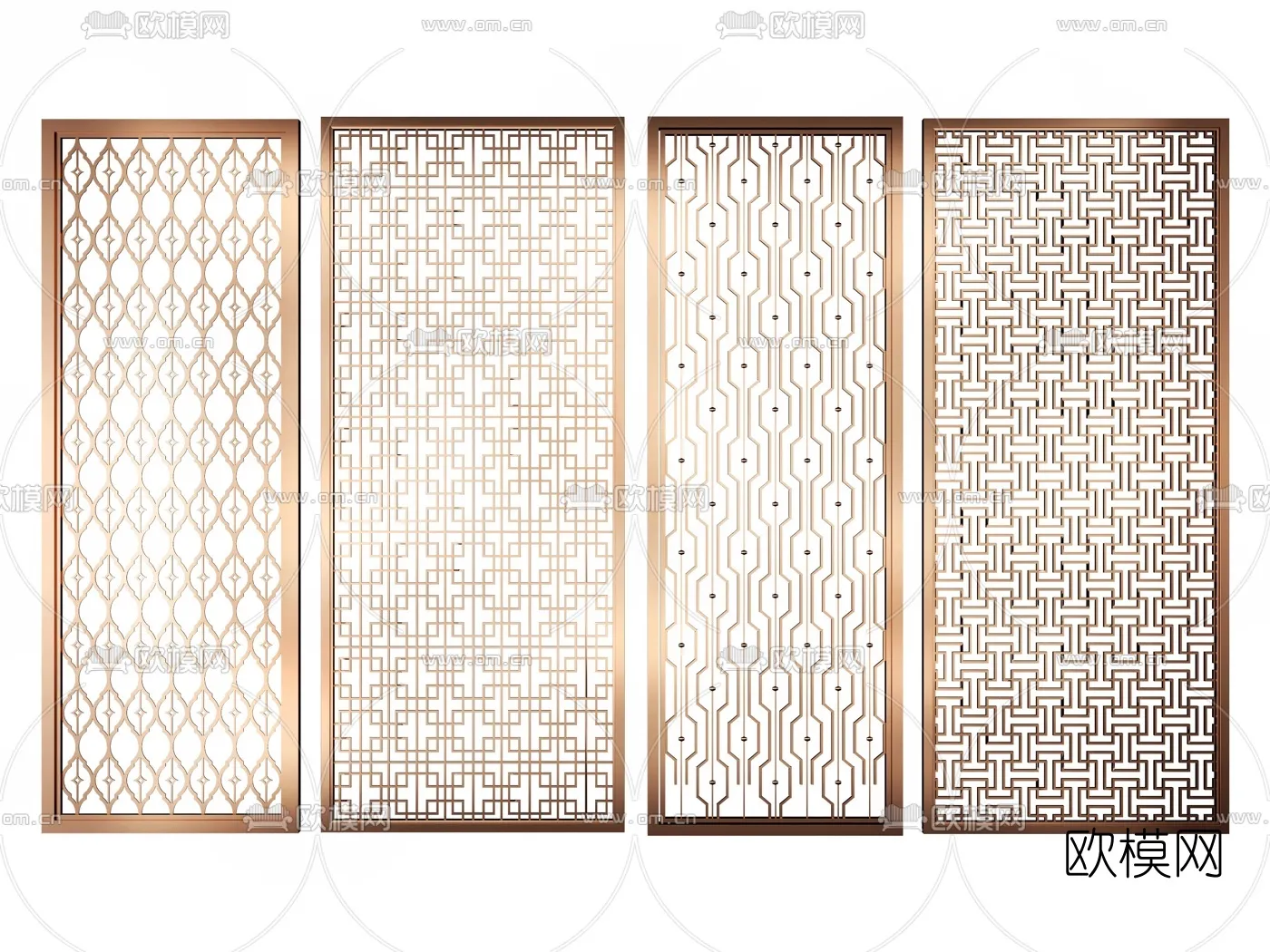 CNC Panels 3D Models – CNC Wall 3D Blocks – 007 – VRAY Render