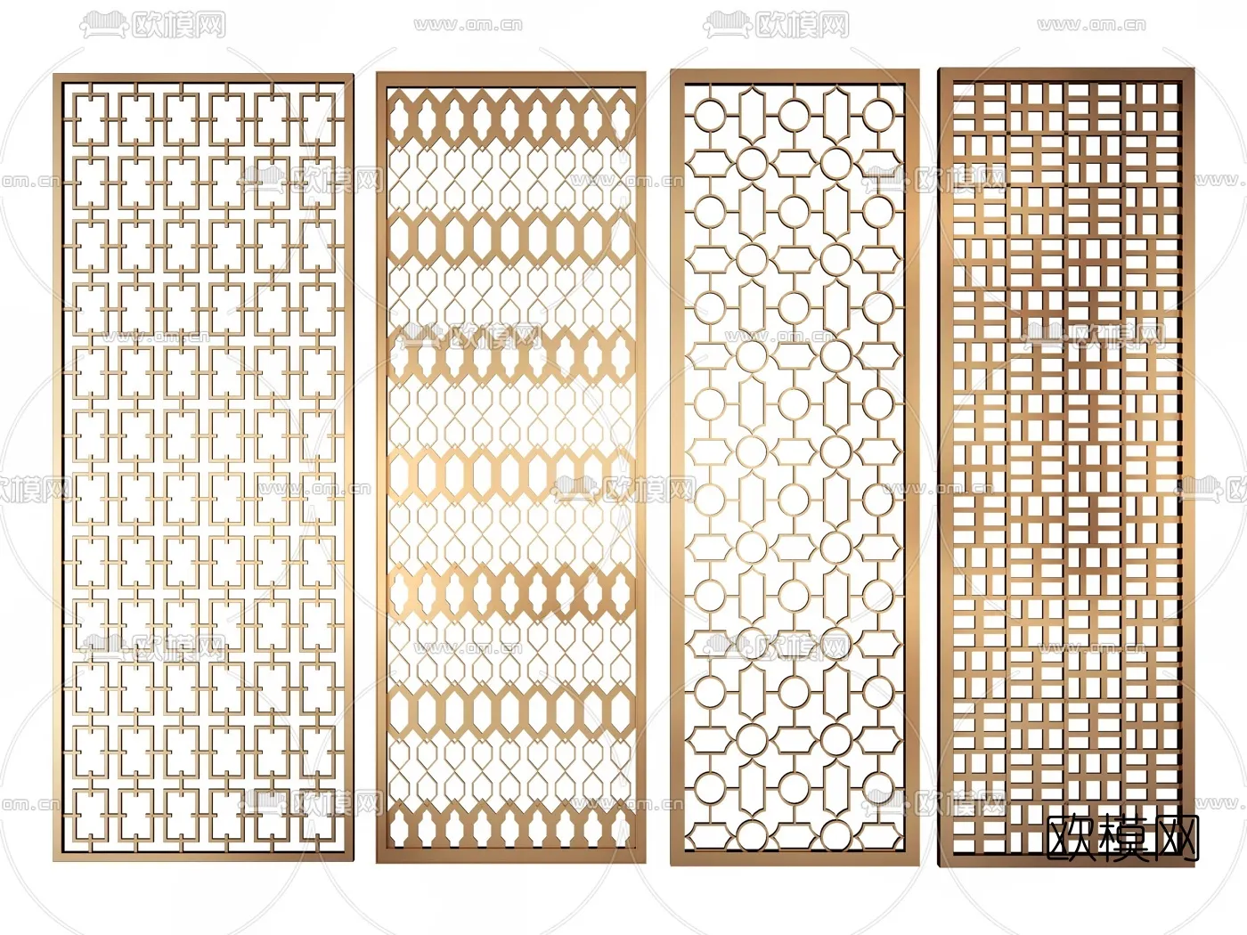 CNC Panels 3D Models – CNC Wall 3D Blocks – 016 – VRAY Render