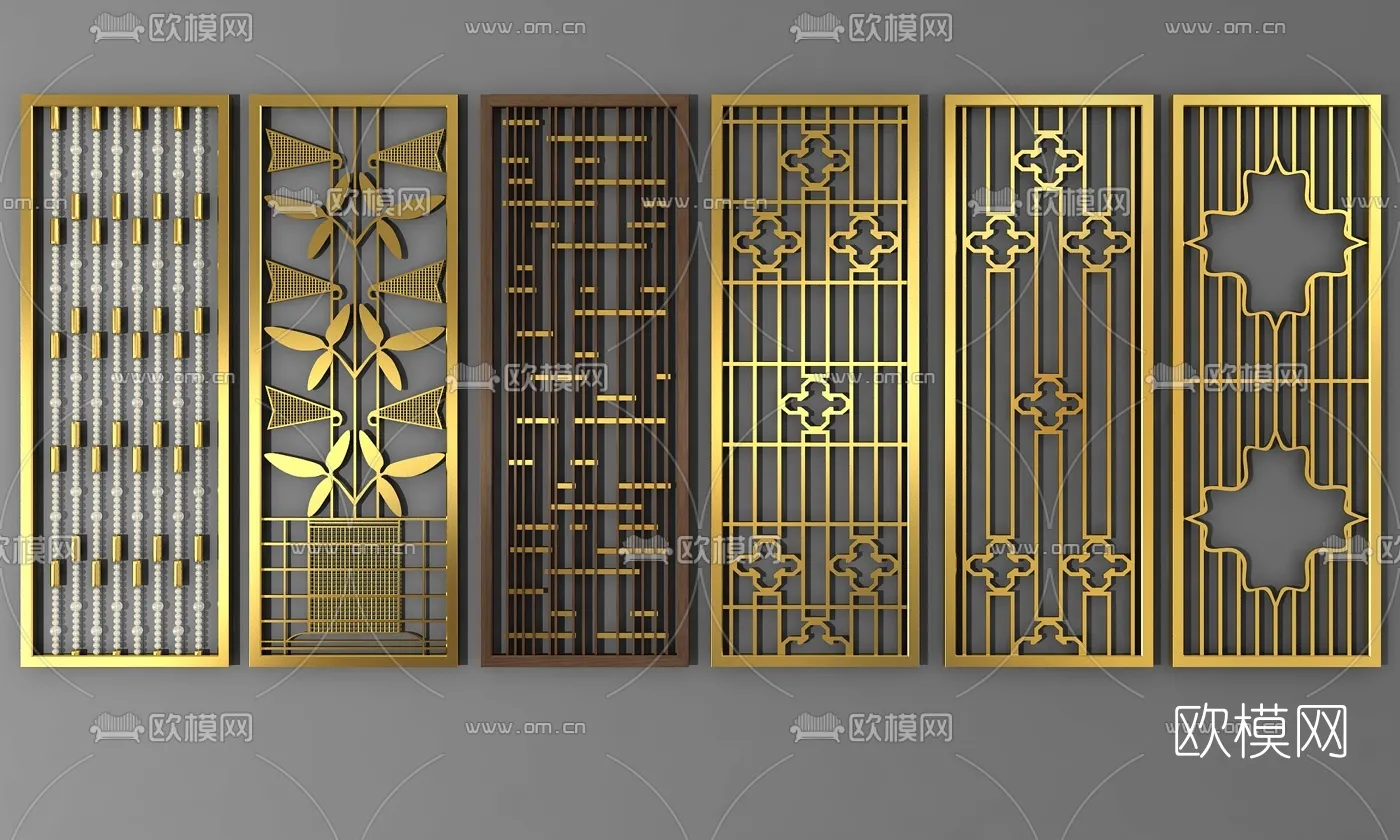 CNC Panels 3D Models – CNC Wall 3D Blocks – 030 – VRAY Render