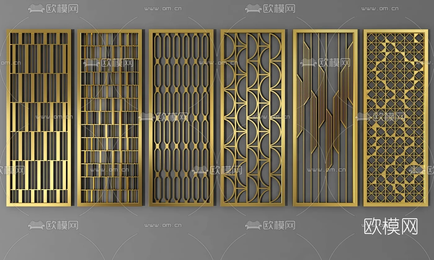 CNC Panels 3D Models – CNC Wall 3D Blocks – 038 – VRAY Render