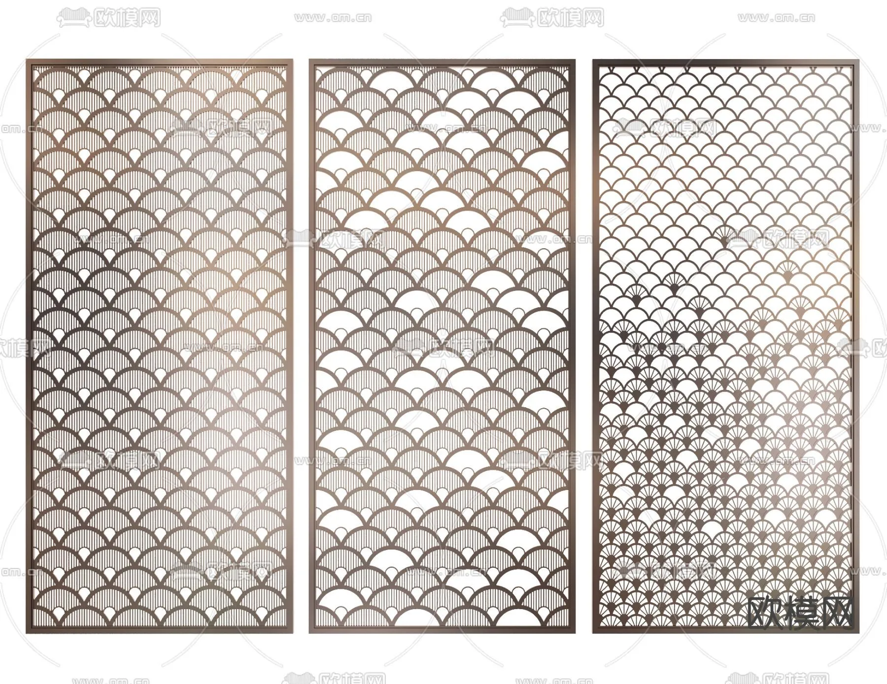 CNC Panels 3D Models – CNC Wall 3D Blocks – 083 – VRAY Render