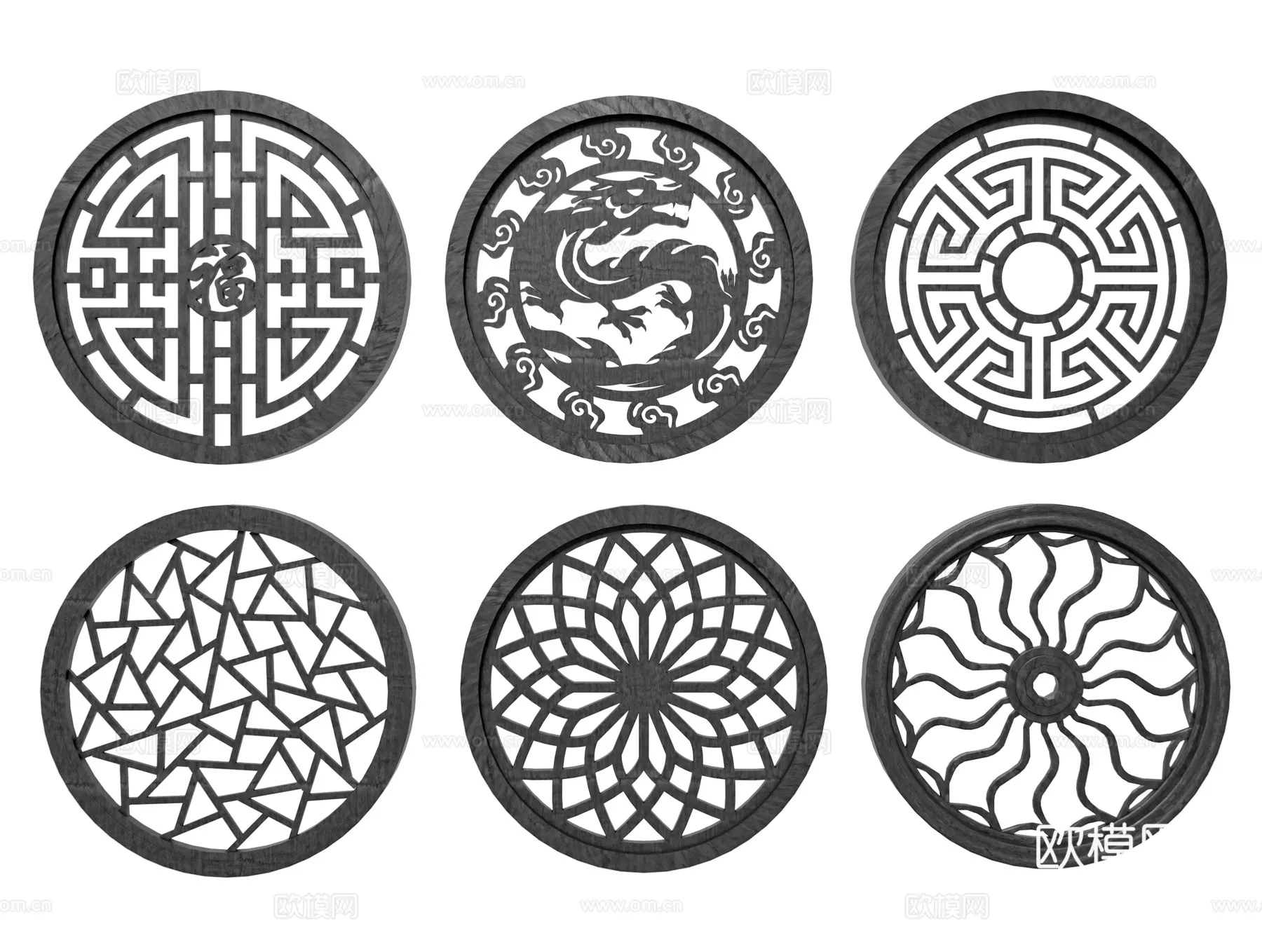 CNC Panels 3D Models – CNC Wall 3D Blocks – 113 – CORONA Render