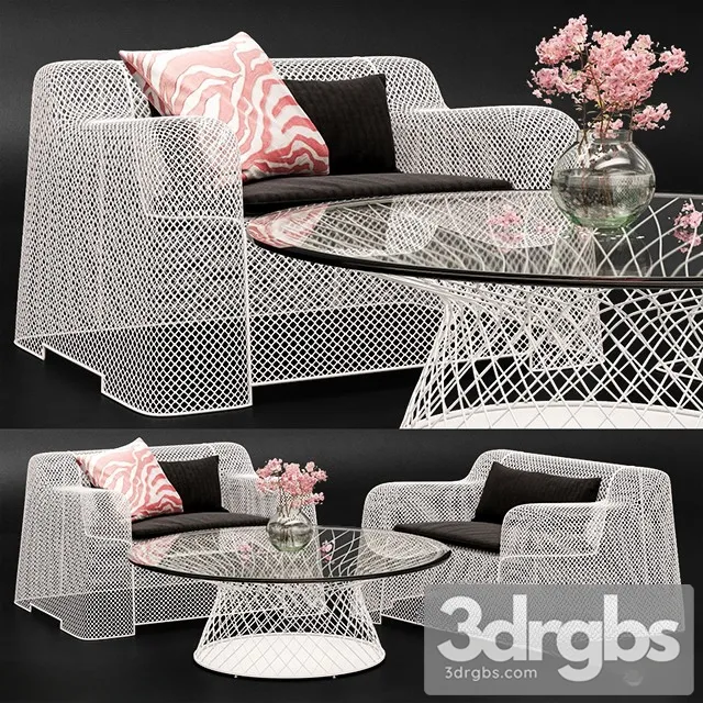 Coalesse Ivy Chair Emu Table 3D Model Download Coalesse Ivy Chair Emu Table 3D Model Download