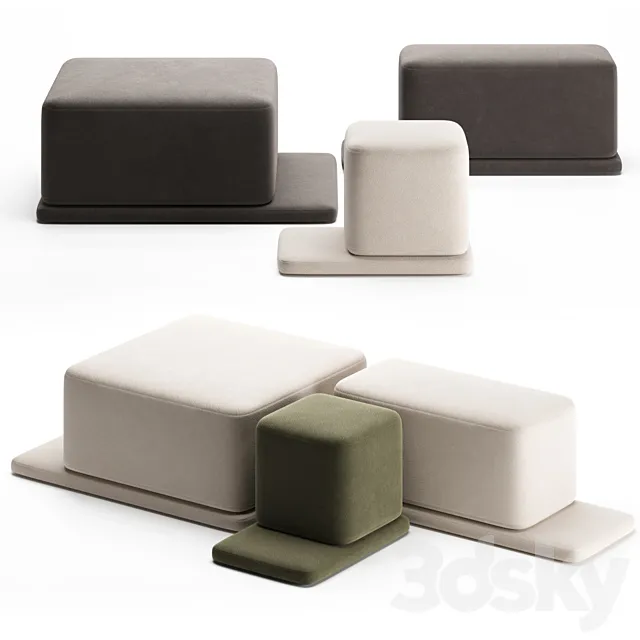 COAST | Pouf by Woo Furniture 3DModel COAST | Pouf by Woo Furniture 3DModel
