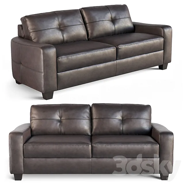 Coaster Jasmine Bonded Leather Loveseat 3D Model