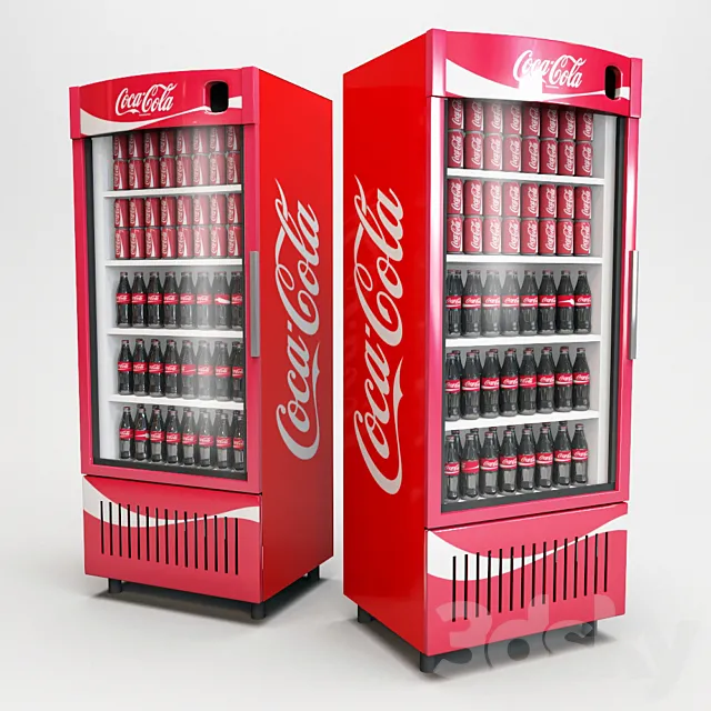 Coca-Cola Undercounter Drinks Cooler 3D Model