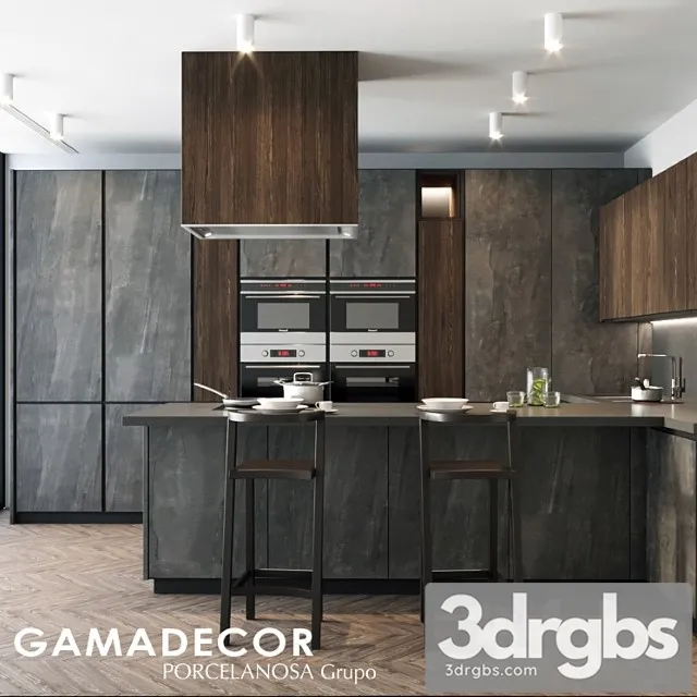 Cocina gammadecor x-line 3D Model Download