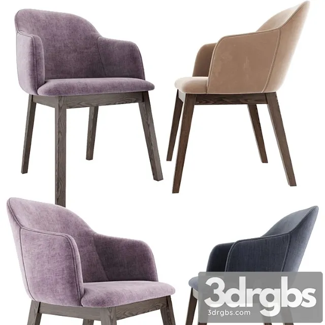 Coco arm dining chair set 2 3D Model Download Coco arm dining chair set 2 3D Model Download