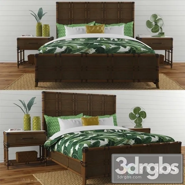 Coco Bay Panel Bed 3D Model Download Coco Bay Panel Bed 3D Model Download