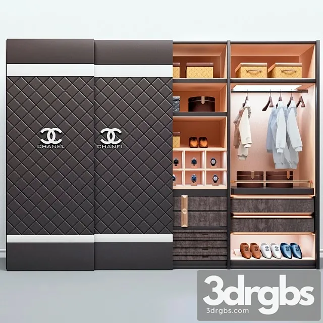 Coco chanel cupboard 2 3D Model Download Coco chanel cupboard 2 3D Model Download