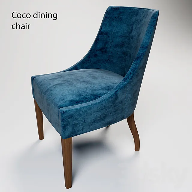 Coco dining chair 3D Model Coco dining chair 3D Model
