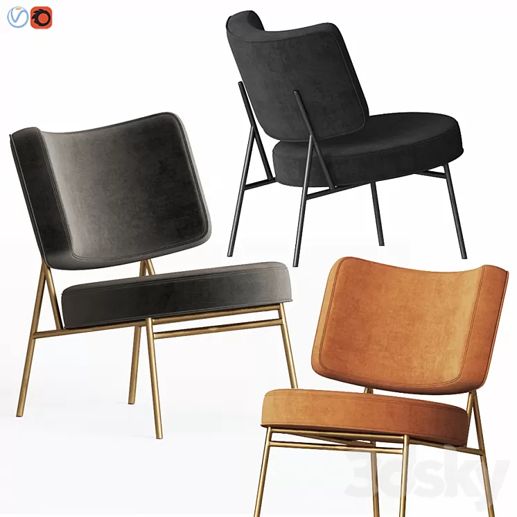 Coco Lounge Chair Calligaris 3D Model Coco Lounge Chair Calligaris 3D Model