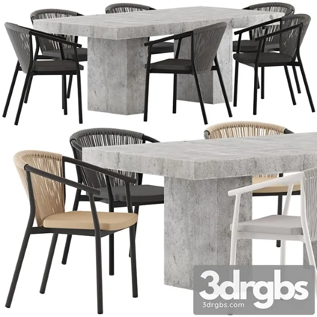 Coco republic abbott dining table and marco chair Coco republic abbott dining table and marco chair