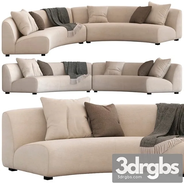 Coco Republic Adele Curved Modular Sofa 3D Model Download Coco Republic Adele Curved Modular Sofa 3D Model Download