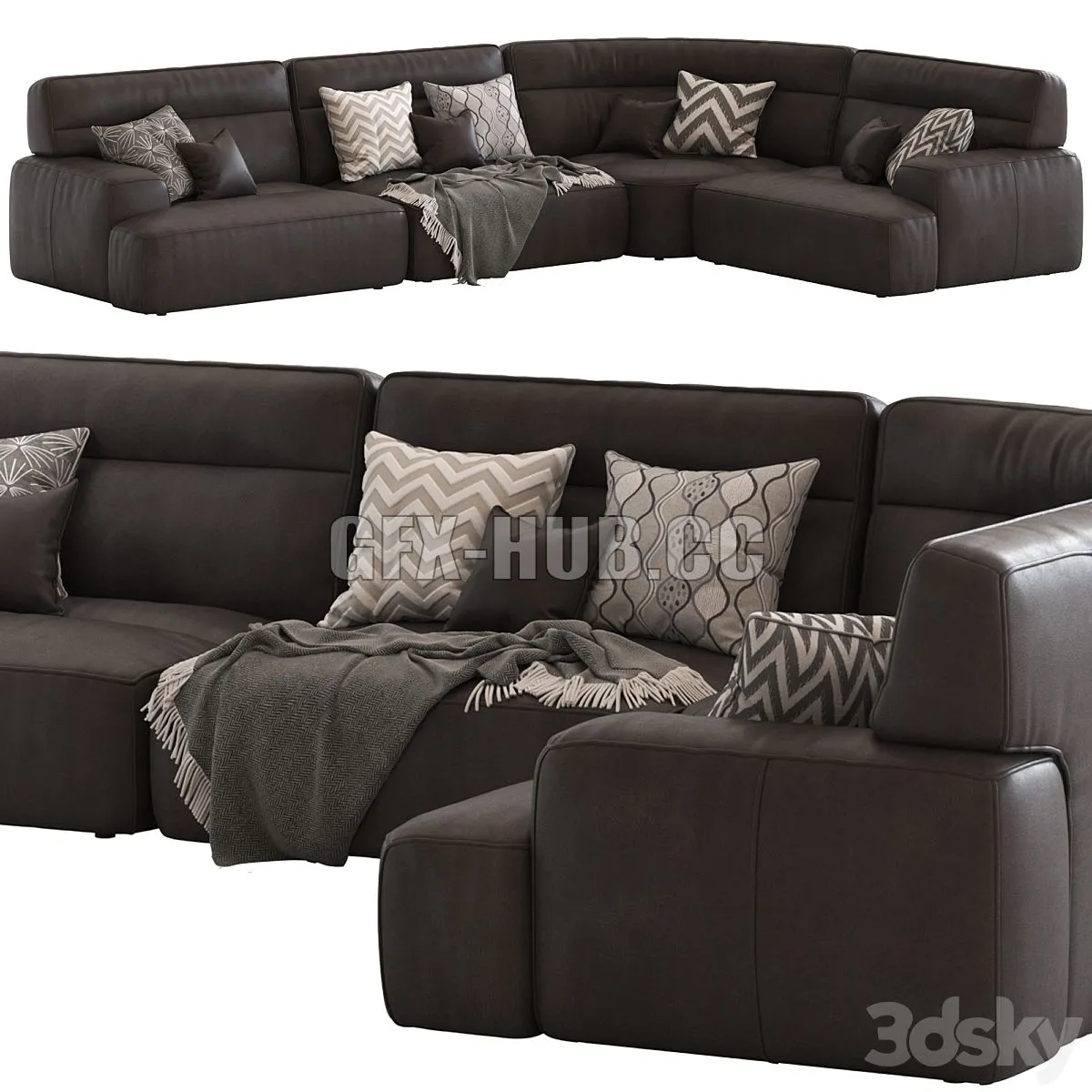 Coco Republic Alvaro Sofa2 3D Model Coco Republic Alvaro Sofa2 3D Model