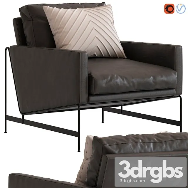 Coco republic clement occasional chair 3D Model Download Coco republic clement occasional chair 3D Model Download