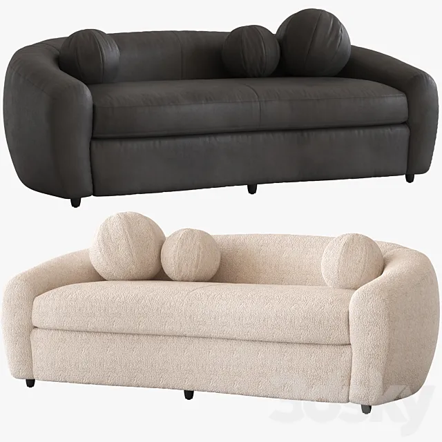 Coco Republic CR Essentials Atelier Sofa 3D Model Coco Republic CR Essentials Atelier Sofa 3D Model