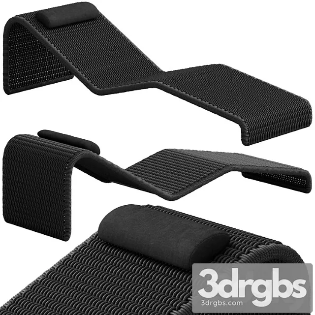 Coco Republic Dirand Outdoor Sunlounge 3D Model Download