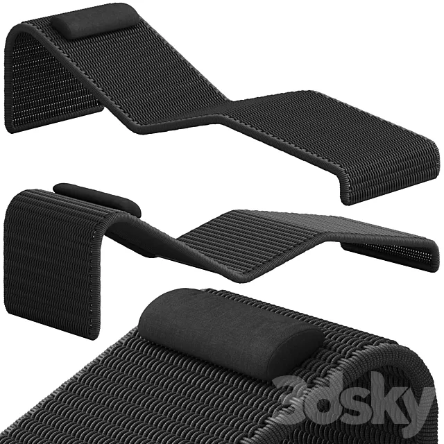 Coco Republic Dirand Outdoor Sunlounge 3DModel Coco Republic Dirand Outdoor Sunlounge 3DModel