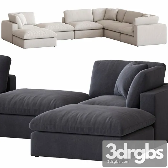 Coco Republic Dune Modular Sofa 3D Model Download Coco Republic Dune Modular Sofa 3D Model Download