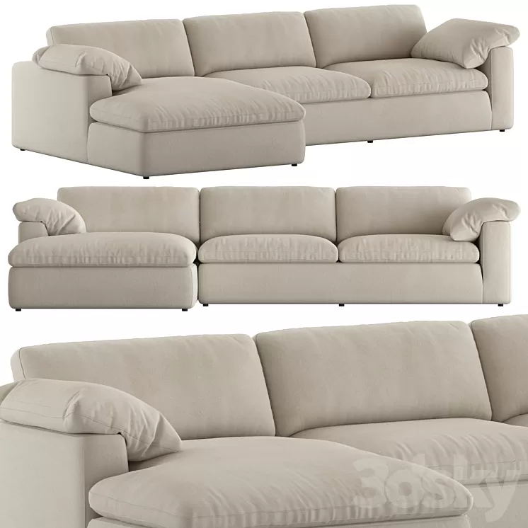 Coco Republic Hadley Modular Sofa 3D Model Coco Republic Hadley Modular Sofa 3D Model